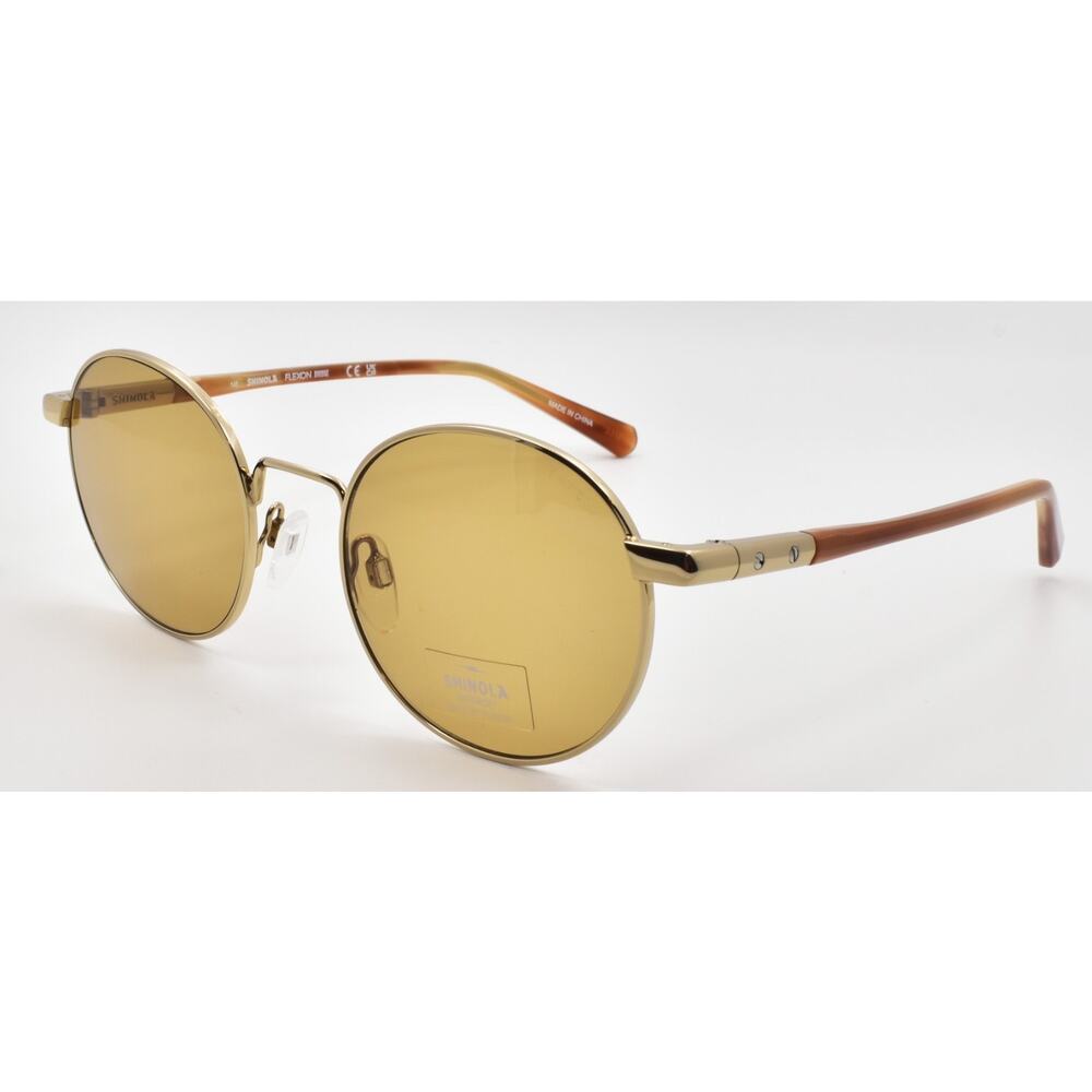 Shinola by Flexon SH2301S 717 Sunglasses 51-21-145 Shiny Gold / Amber